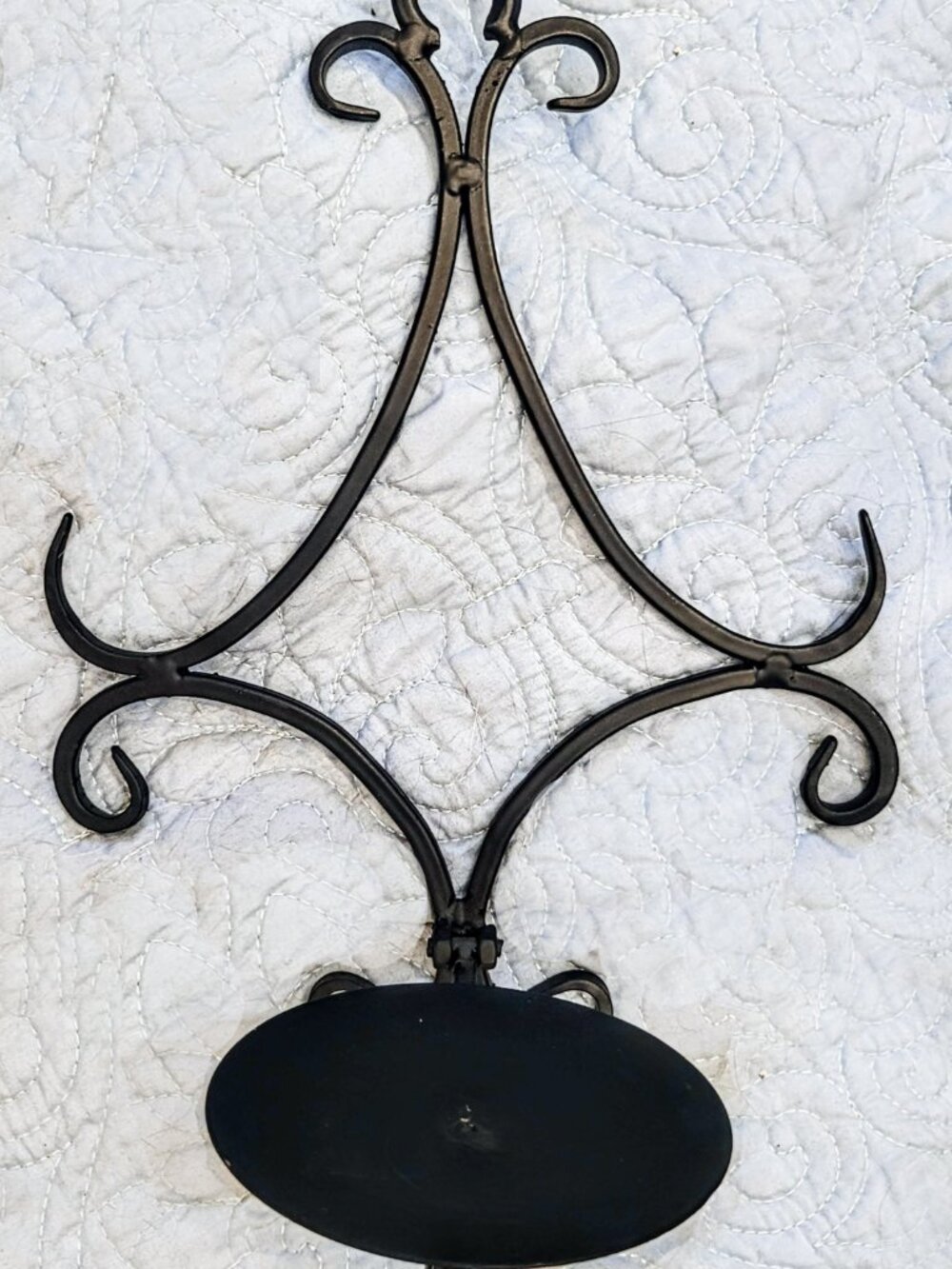 Vintage Home Interiors & Gifts #8811 Wrought Iron Wall Sconce - Picture 3 of 9